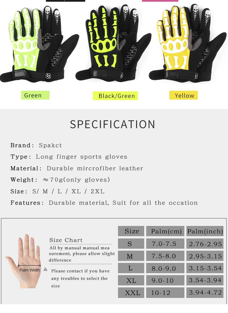 SPAKCT, велосипедные перчатки с черепом, длинные пальцы, полный палец, для езды на велосипеде, перчатки для велоспорта, силиконовый гель, Ciclismo перчатки, теплые зимние