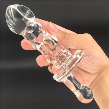 Rotation Pyrex glass crystal dildo Sex toy Adult products for women penis Anal butt plug men female male masturbation 1