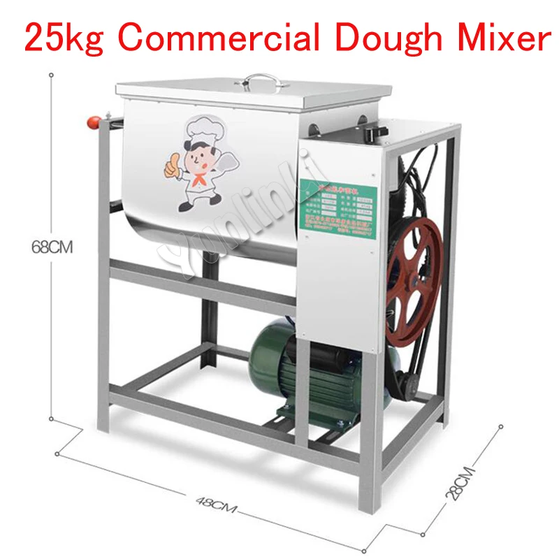 Automatic Dough Mixer 25kg Capacity Stand Mixing Machine with Dough Hook, Beater, Stainless Steel Mixing Bowl Kitchen Mixer Automatic Dough Mixer 25kg Capacity Stand Mixing Machine with Dough Hook, Beater, Stainless Steel Mixing Bowl Kitchen Mixer