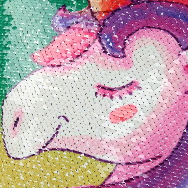 Sequins Reversible Color Changing Unicorn Cushion Cover