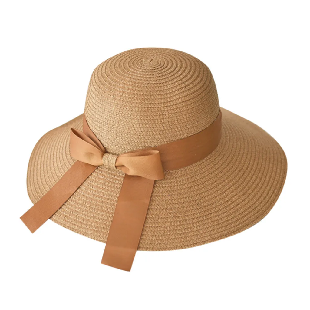 

feitong New Arrival Leisure Hats Round Brimmed Summer Sun Hats Foldable Roll up Beach Caps Sun Hat Chapeau de dames#Y35