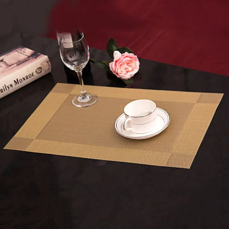 Модный коврик для обеденного стола из ПВХ 4 шт. диски подставки чашек