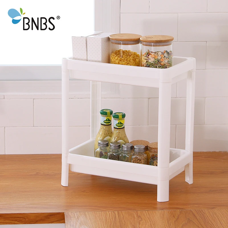 BNBS المنزلية المطبخ/الحمام متعددة الأغراض تخزين حامل رفوف متعددة طبقة الثلاجة الجانب الرف حامل المنظم