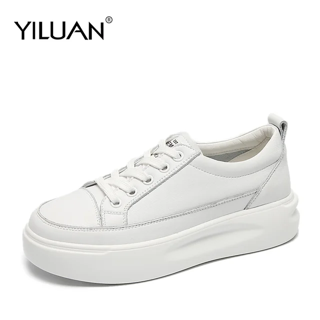 thick sole white shoes