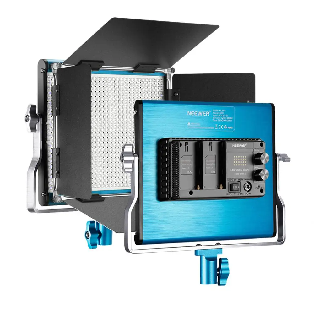 

Neewer Metal Bi-color LED Video Light for Studio, YouTube, Product Photography, Video, Durable Metal Frame, Dimmable 660 Beads