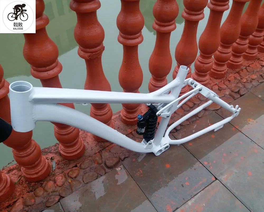 Sale Kalosse   190mm travel  aluminum alloy Full suspension   bike frame , 26*17 inch  AM  Downhill 8
