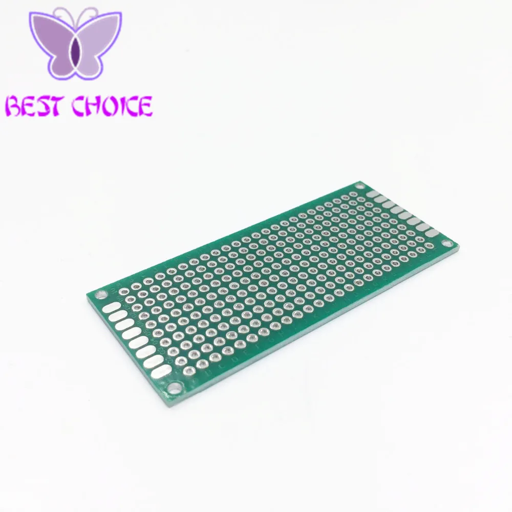 

10PCS Double Side Prototype PCB Bread board Tinned Universal 3x7 cm 30x70 mm FR4 green