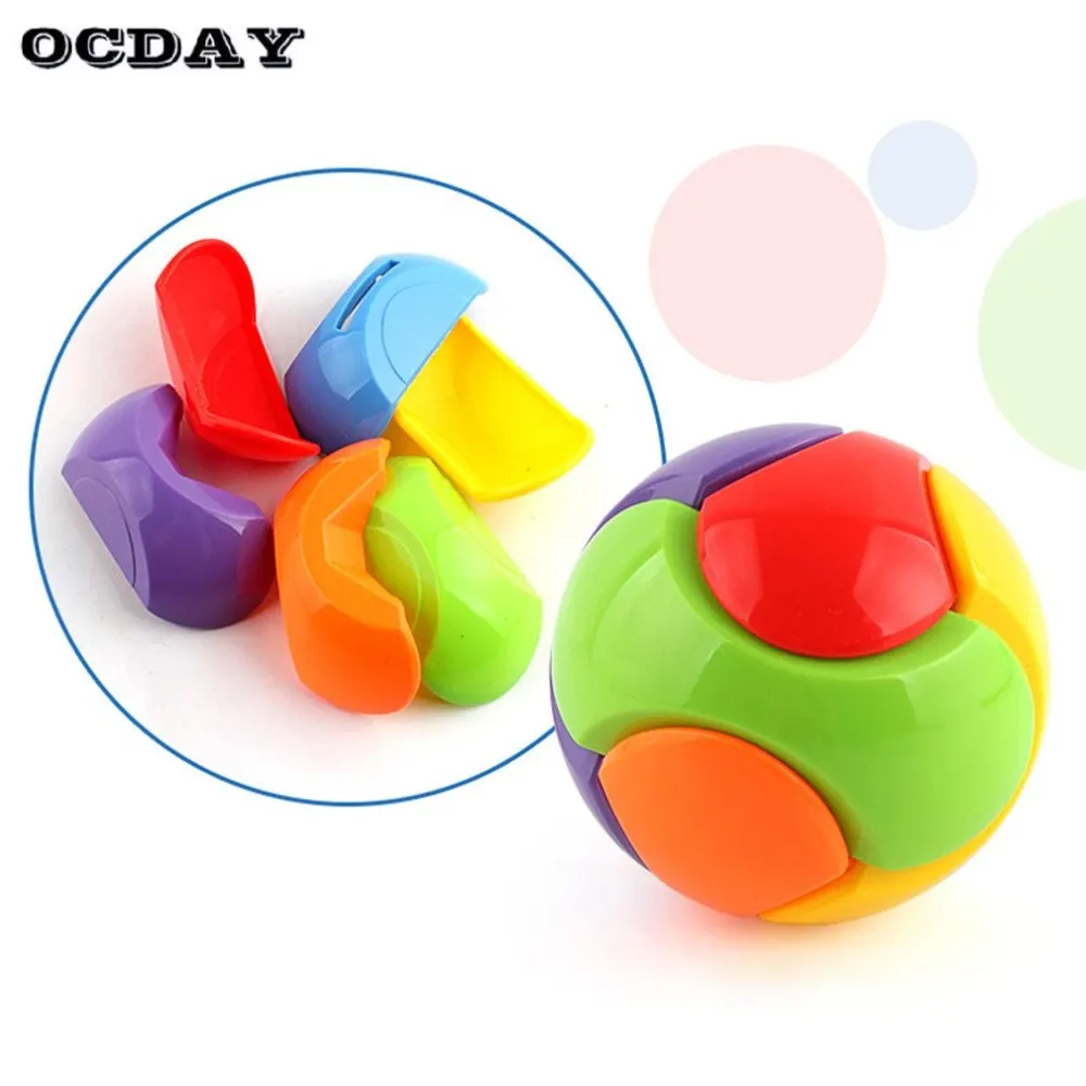 OCDAY 1 Set 10cm Funny Assembly Ball DIY Toy Baby Kids Colorful