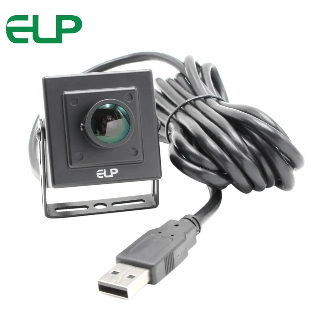 Мини камера ELP 1080P 2mp Sony IMX322 hd h.264 30fps с объективом рыбий глаз 170 градусов usb веб аудио