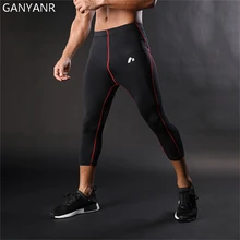 GANYANR колготки для бега для мужчин Баскетбол Йога Спорт Фитнес Спортивные Леггинсы Спортивные компрессионные штаны Бег Бодибилдинг футбол