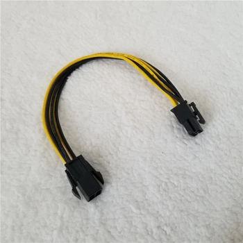 

100pcs/lot 4Pin Female to 6Pin Male Adapter Power Extension Cable for ATX Power Graphics Card Wire 24cm
