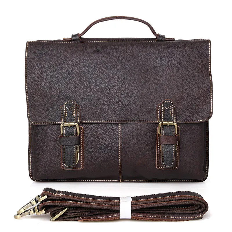 Bag Messenger Men Shoulder Leather S Satchel Laptop Briefcase Crossbody Business
