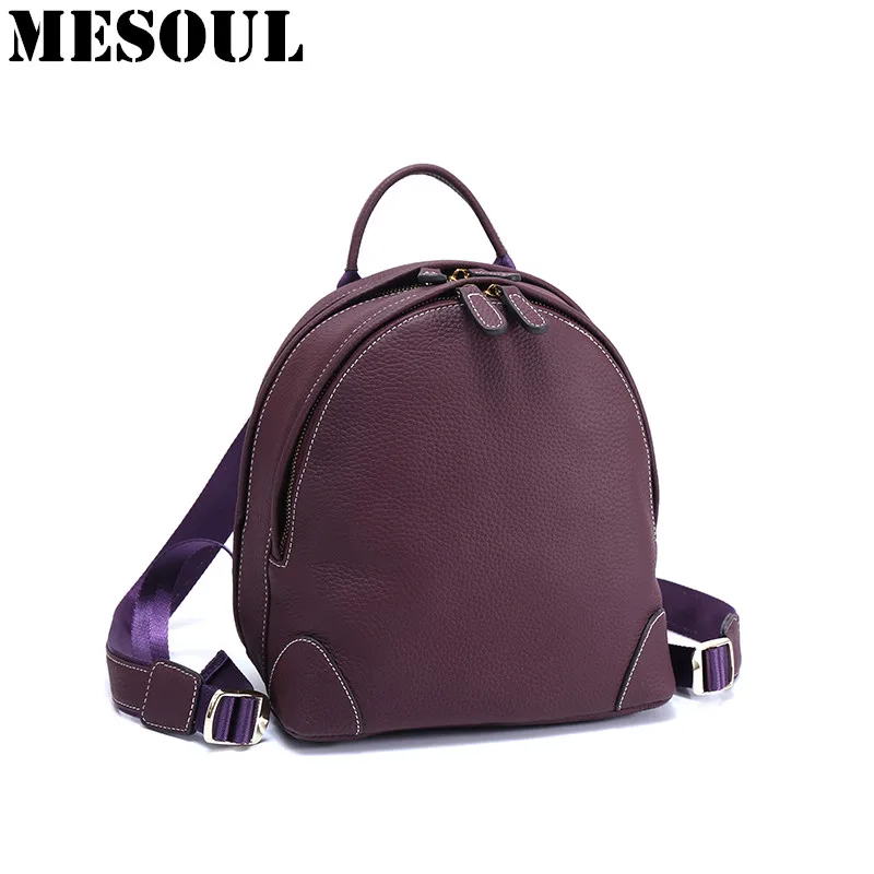 

Backpack Women Mini Backpack School Bags Teenagers Girls Genuine Leather Small Rucksack Fashion Travel Bag Mochila Feminina Sac