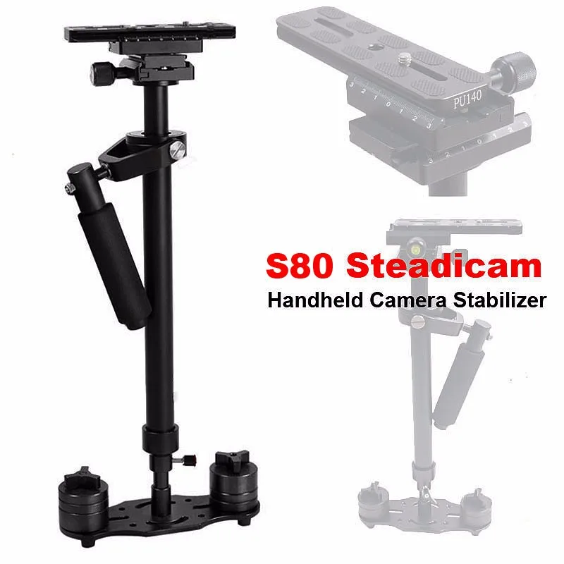 S80 Steadicam 80 см ручной Стабилизатор камеры компактный Steadycam Minicam для Canon Nikon sony DSLR видеокамера DV камера видео