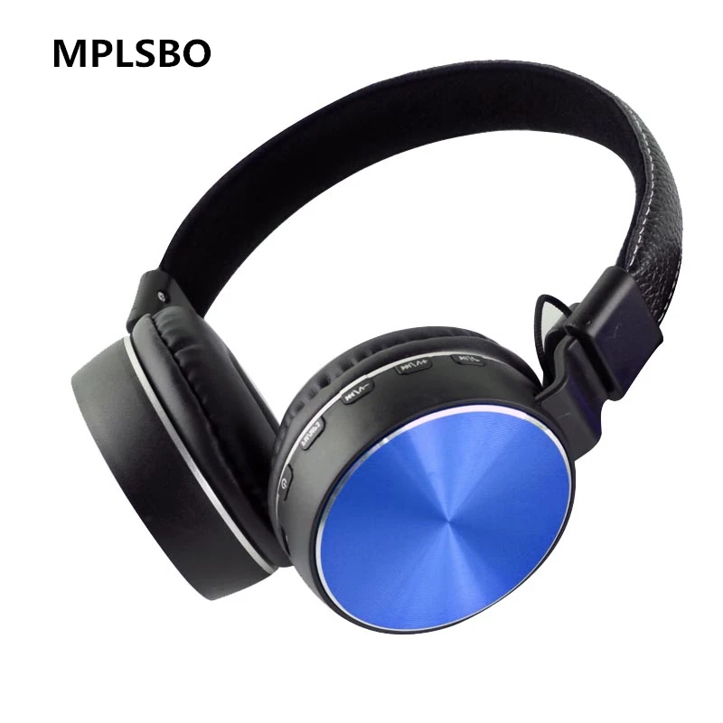 

MPLSBO 7 colors Wireless leather Headphones metal Bluetooth Headset Earphone Earbuds Earphones With Microphone for iPhone xiaomi