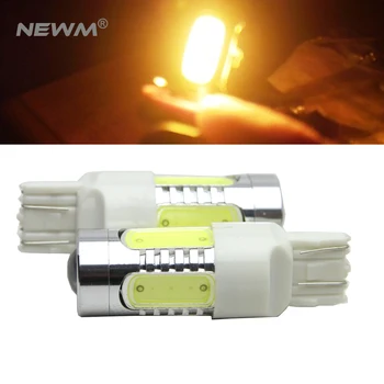 

CRE'E LED 7443 T20 7440 LED Bulbs For Turn Signal Lights, Tail Lights, Brake Lights, Brilliant Red Amber 2pcs