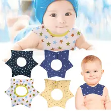 1 предмет, детские нагрудники, 4 слоя, 360, одежда для маленьких мальчиков и девочек, нагрудники, водонепроницаемые, хлопковые нагрудники для мальчиков и девочек, модные аксессуары