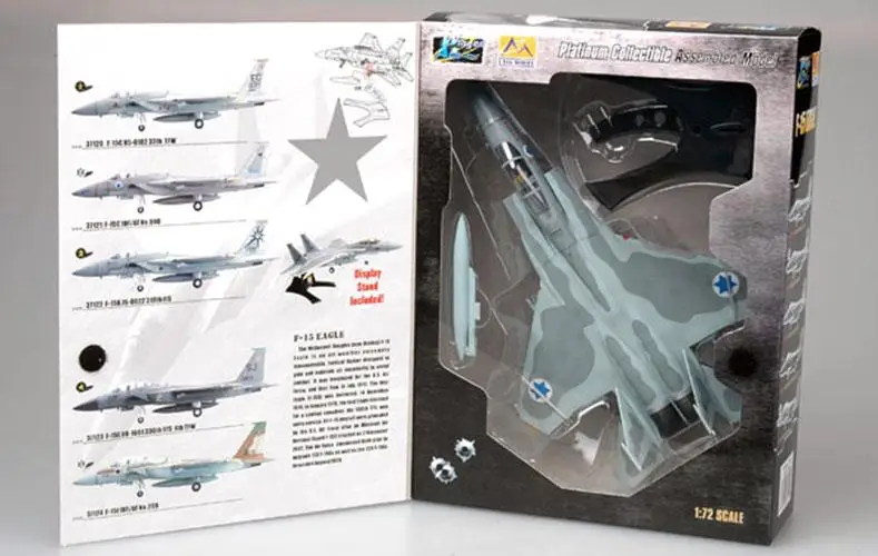 Израиль ВВС F-15C Орел покраска серого 1/72 diecast easy model