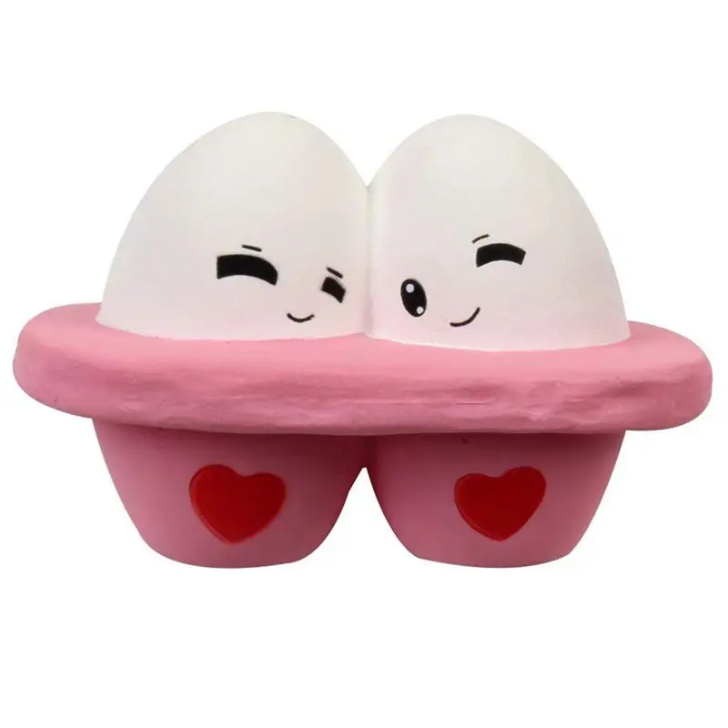 Игрушки для снятия стресса, мягкий при нажатии Kawaii яйца Ароматические jumbo постепенно возвращающий форму игрушка-давилка телефон шарм подарки для детей и взрослых