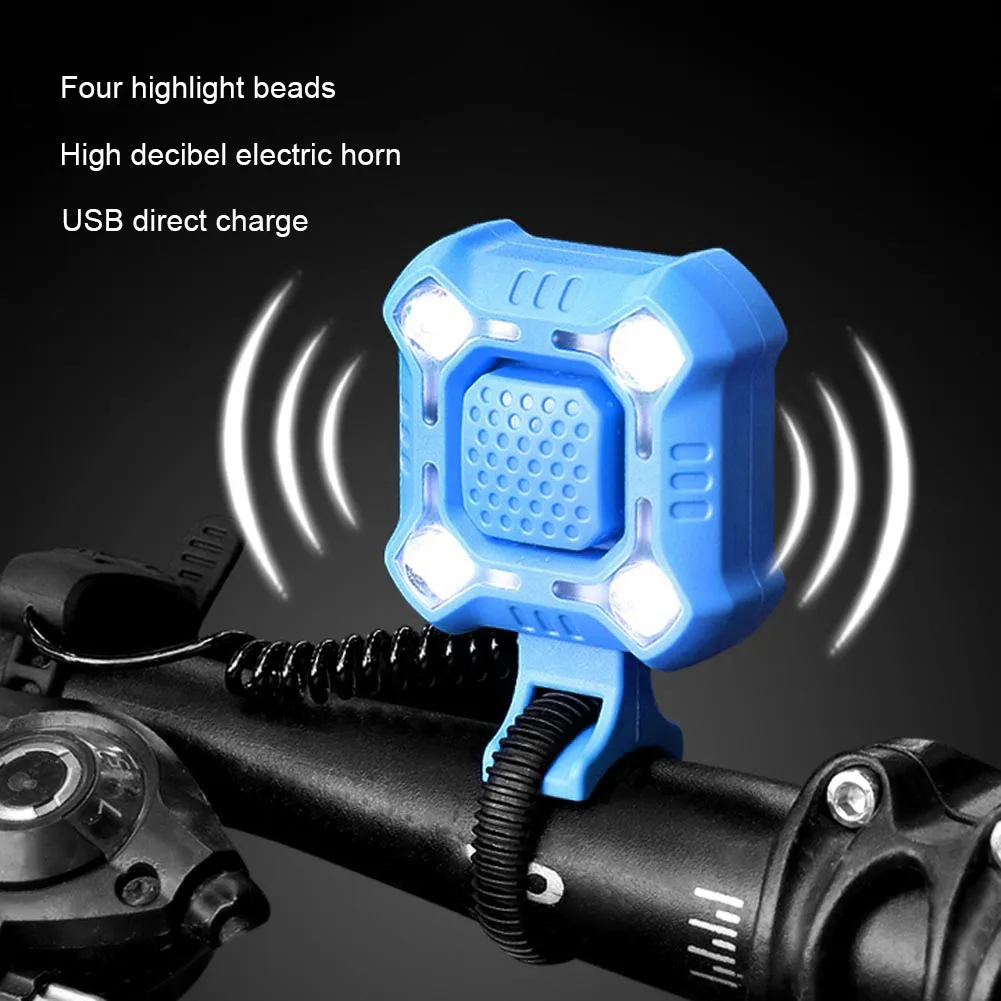 Bicycle Light Headlight Speaker USB Charging Multifunction Waterproof