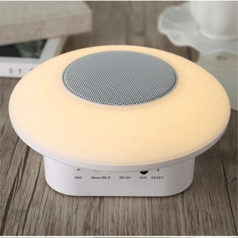 

Portable Wireless Mini Bluetooth Speaker Touch Sensor Colorful Night Light Audio Music Sleeping Bedside Camping Lamp
