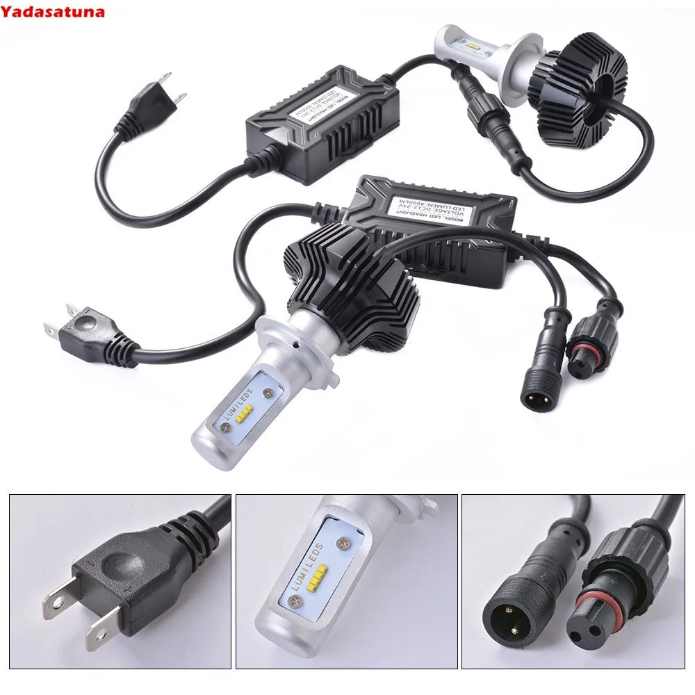 S7 H7 LED Bulb Headlight Low Beam Car Lighting Conversion Kit 50W 8000Lumen 6500K White