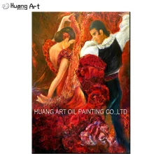 Peinture à l'huile sur toile de couple, peinture à l'huile de haute qualité