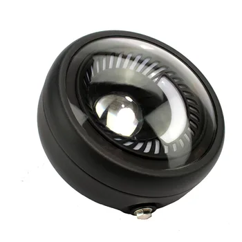

7W 6.5" Motorcycle Universal Round Headlight For Cafe Racer Bobber White