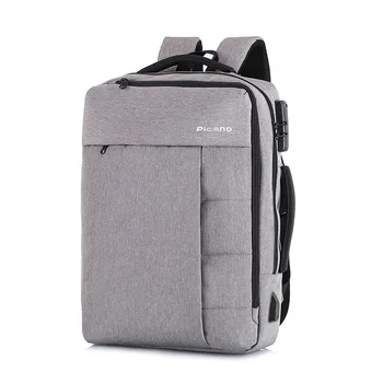

Men's smart password lock backpacks 15.6-inch laptop bag large capacity USB charging waterproof anti-theft business backpack