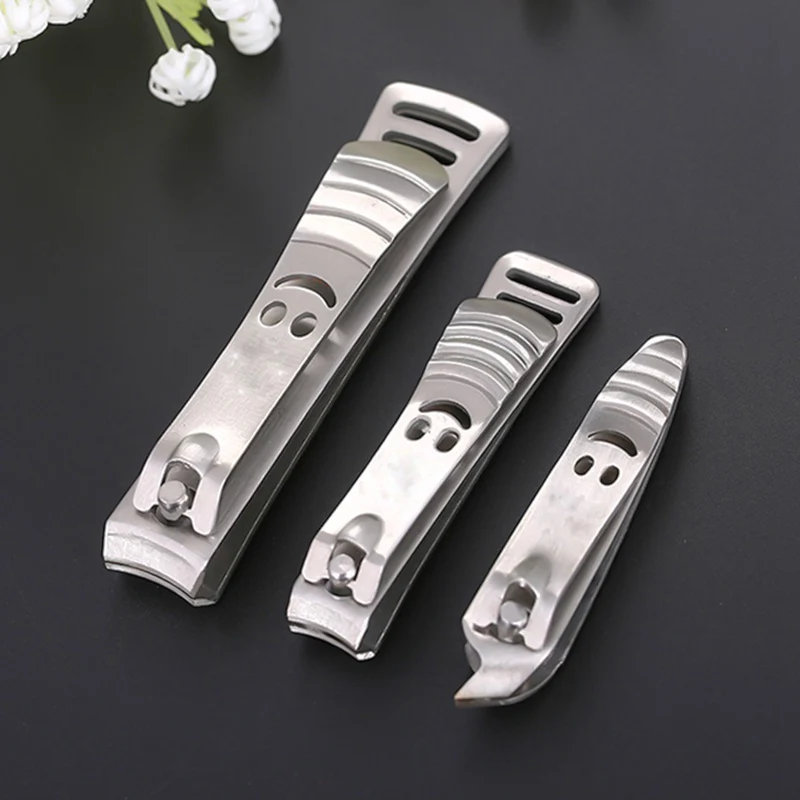 

Good Quality 1pc Large Stainless Steel Carbon Steel Smiley Nail Clipper Trimmer Finger Toe Manicure Nail Scissors Tool