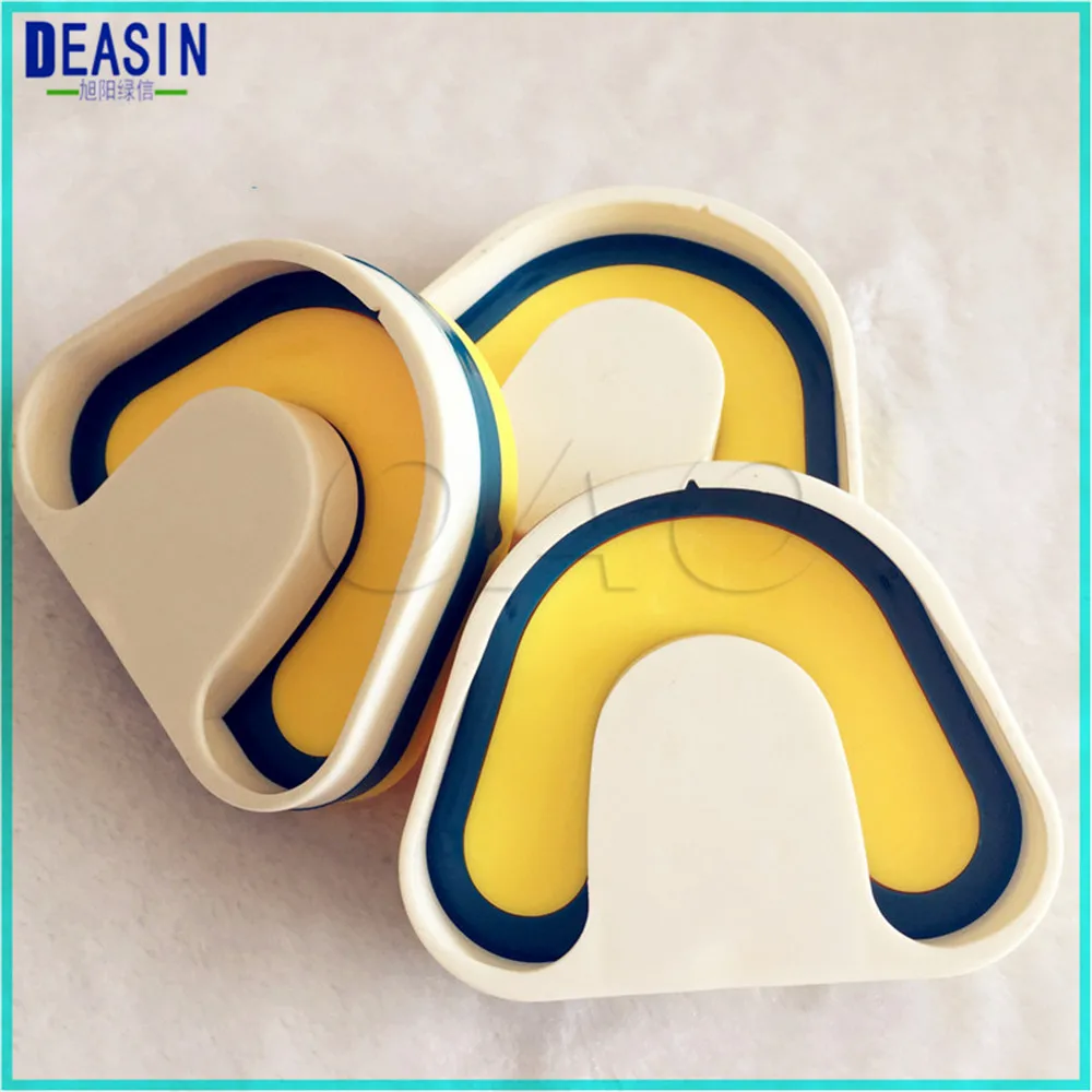 

6pcs small size Dental Lab Magnetic plates Model Former Base Molds Full Arch magnetic plates interphased color base