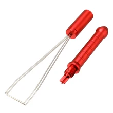 Keyboard Keycap Puller Adjuster For Mechanical Keyboard Cleaning Tool Aluminium Alloy Multi-function Red Key Cap Remover
