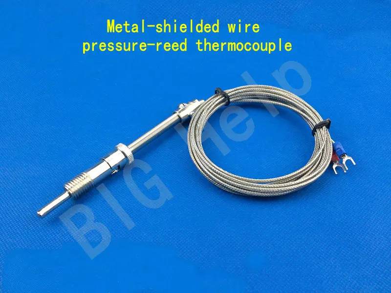 

K E shielded wire pressure spring thermocouple WRNT-01/02 pressure spring couple temperature sensor probe temperature line
