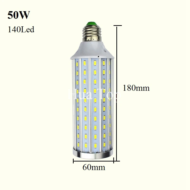 Высокомощный алюминиевый 5730 SMD светодиодный светильник 85-265 в E27 15 Вт 20 Вт 30 Вт 40 Вт 50 Вт 60 Вт 80 Вт светодиодный теплый холодный белый 1 шт