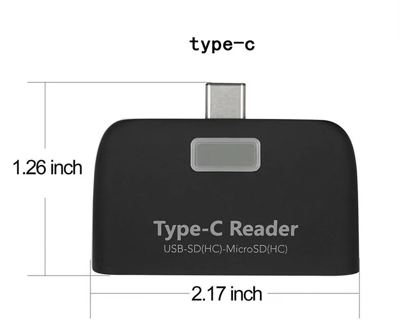 Алюминиевый type-C Micro USB кард-ридер 4 в 1 OTG/TF/SD Смарт мини кард-ридер адаптер USB/Micro USB зарядка порт телефона