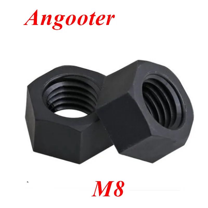 

500pcs M8 Black Nylon Hex Nut Plastic Hexagon Hex Nuts DIN934