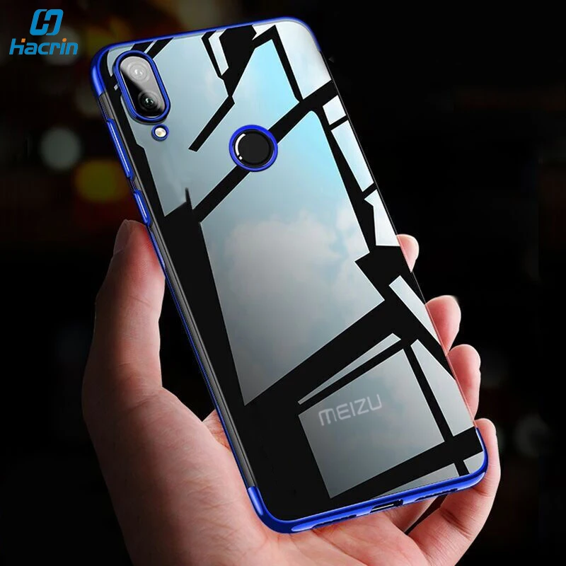 

Hacrin Case For Meizu Note 9 Case Soft TPU Transparent Plating Cover On For Meizu Note 9 Case Shockproof Full Protective Bumper