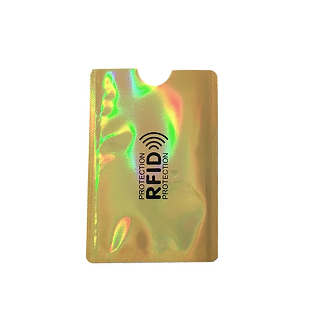 10 шт. Алюминиевый RFID блокирующий держатель для карт чехол Противоугонный