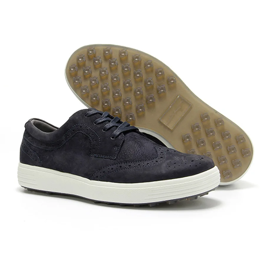 

Golf shoes men's Genuine leather waterproof breathable wide plate and sanding golf shoes free shipping