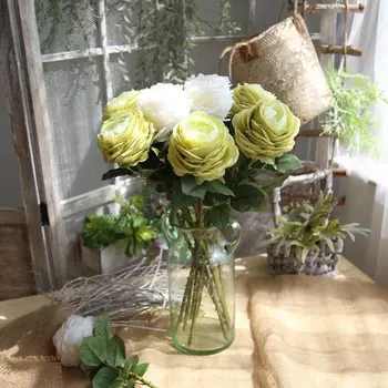 

Artificial Flower Large rose bouquet multi-layer high quality hand holding flowers wedding home decotor background flower wall
