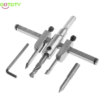 

Adjustable 30-130mm Metal Wood Circle Hole Saw Drill Bit Cutter Kit DIY Tool 828 Promotion