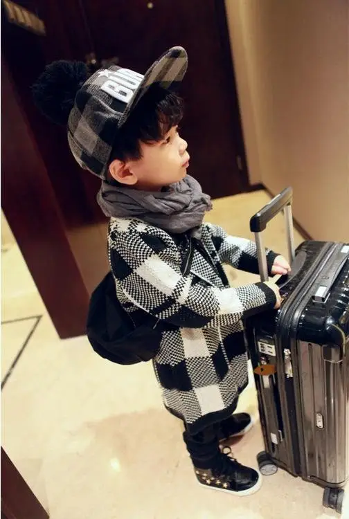 

Children 2017 New Fashion Spring and Autumn Coat Baby Boy Clothes and Girls Cardigan Jacket Coat Sweater Plaid Kids Clothes