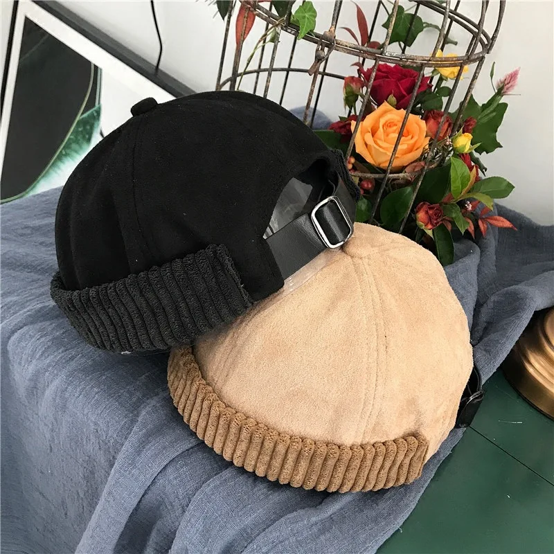 

Beanie Short Pom Hat for Woman Winter Cap for Girls Women Head Caps Pumpkin Hat Skullcap Brimless Skullcap Bonnets for Girls