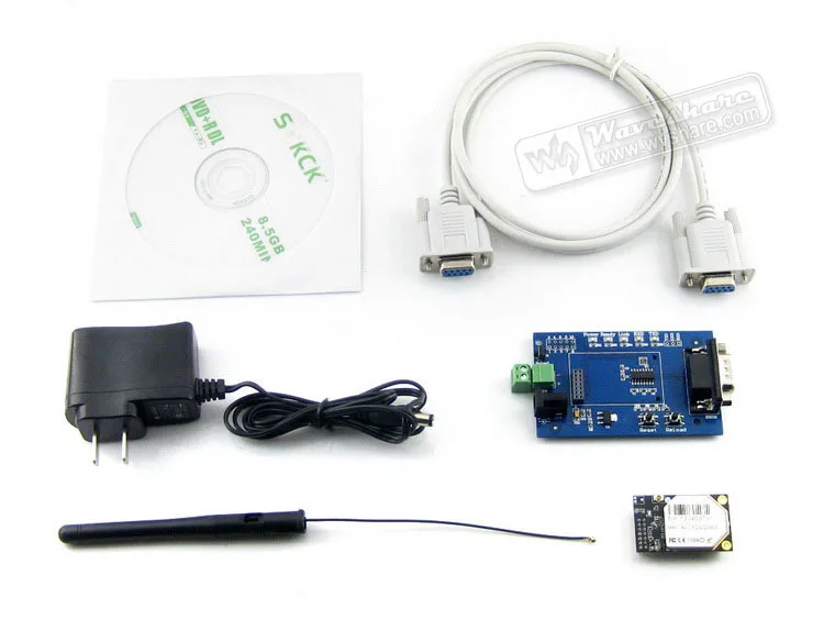 

5pcs/lot WIFI232 RJ45 Ethernet Port Serial Port WIFI to UART USB to UART WIFI Module +Antenna