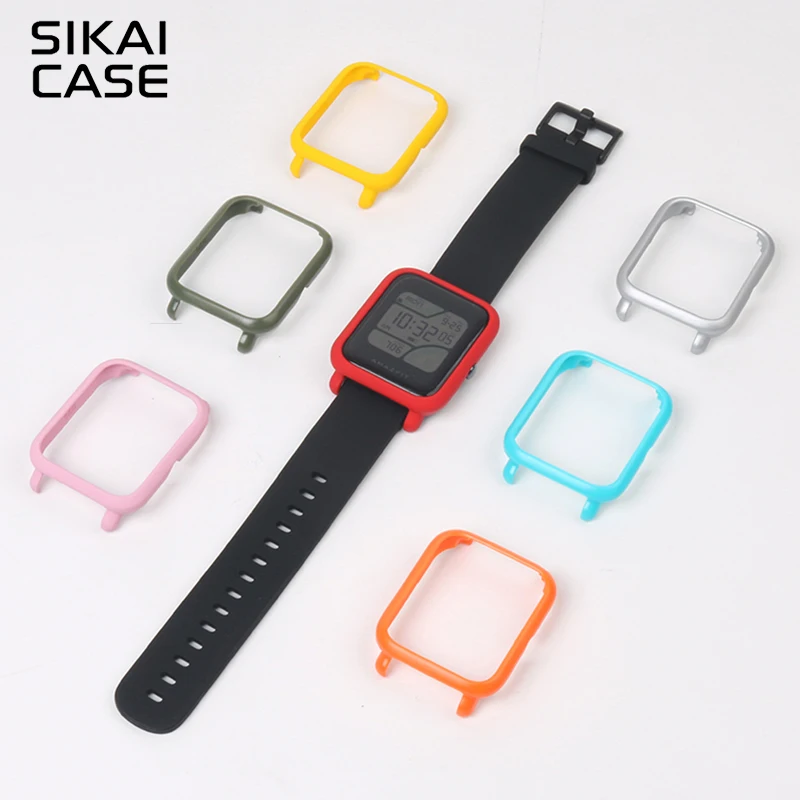 SIKAI 3 шт PC чехол для Huami Amazfit Bip Bit Youth Edition защитный Xiaomi Оригинальный часов|Бамперы| |