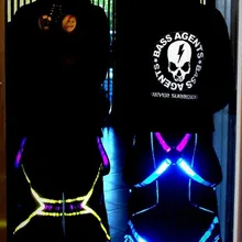 Мельбурн Shuffle штаны fluoreszierend DJ широкие брюки Raver руды техно Hardstyle Tanz шланг Светоотражающие Брюки