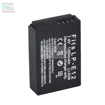 

LPE12 LP-E12 1200mAh Camera Battery for Canon EVIL EOSM EOS M M2 M10 M50 M100 M200 EOS 100D Rebel SL1 Kiss X7