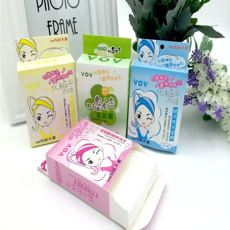 

Fine Quality Japan Facial Makeup Cotton Pads 100% Pure Cotton 100 Sheets/1 Pack