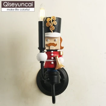 

Qiseyuncai 2019 new American small world children's room lamp wall boy girl bedroom game room theme lamps free shipping