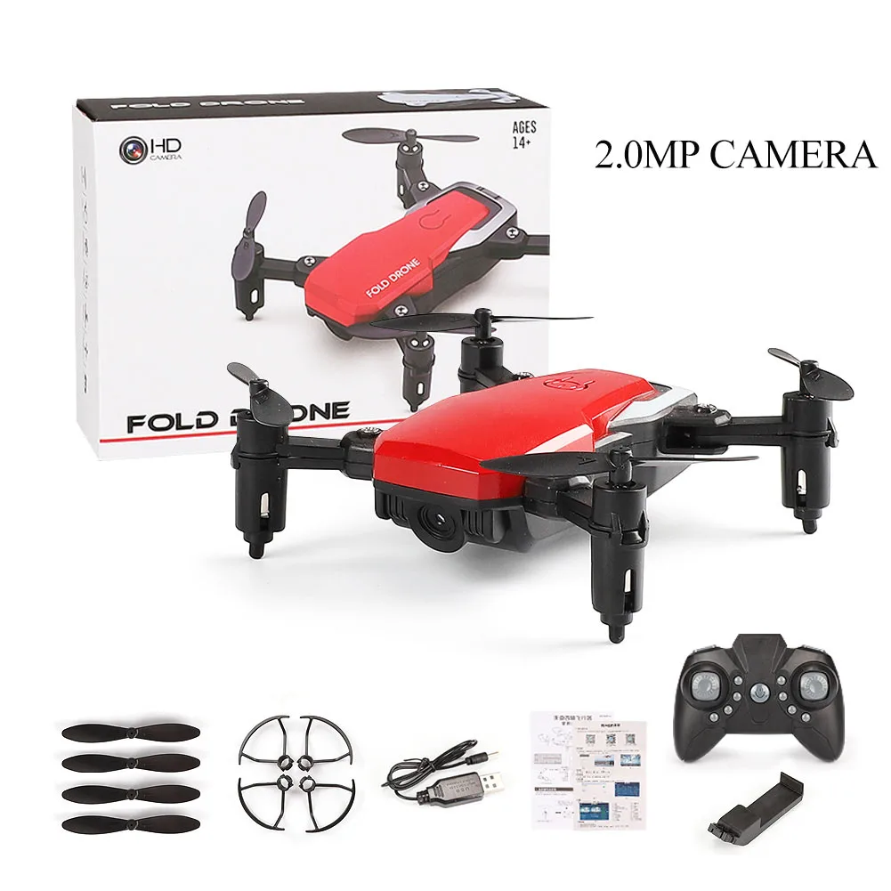 Камера дроны wifi FPV с/без широкоугольного 0.3MP и 2MP 720P HD камера с высоким режимом удержания складной Радиоуправляемый квадрокоптер Дрон - Цвет: 2.0MP Camera